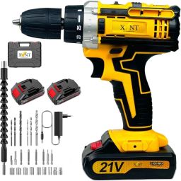 21V MACHINE KIT x2-21V Battery Operated with 2 Speed and 25pc Accessories 21V Cordless Drill Machine Cordless Drill-image-91
