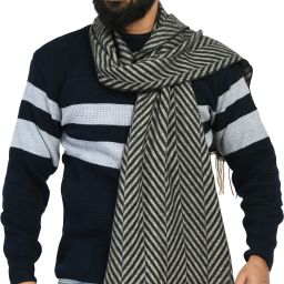 manra Wool Striped Men Shawl-image-26