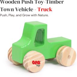 Premium Wooden Push & Pull Toy Timber Town Vehicle Truck-23