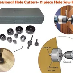 ranpra 11-Pcs Hole Saw Drill Set in Storage Box – Durable Tools for Home Improvement image 2