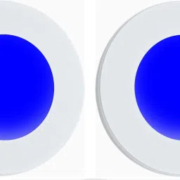 LED Cabinet Light, Cupboard Light, Striker Light (3 Watt) Super Bright BLUE Color, Magnetic Elegant Cover, Surface mounted (PACK OF 2) Recessed Ceiling Lamp-18
