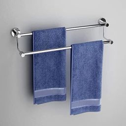 SS Towel Rod, Bar, Rack, stand for Bathroom 24 inch 2 Bar Towel Rod-image-87