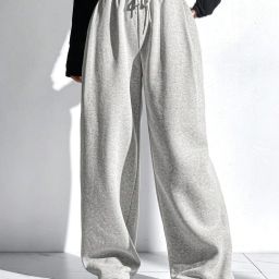 Women Solid Grey Track Pants-image-22