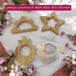 Pure Neem Wood Baby Teether – Natural, Safe & Antibacterial Feeder-23
