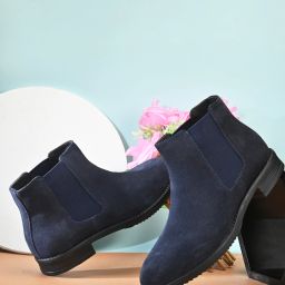 Women Leather Suede High Top Chelsea Boots Boots For Women-image-89