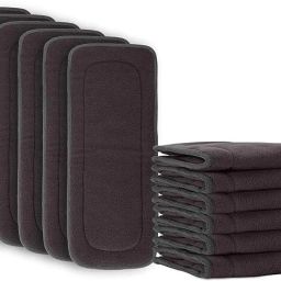 5 Layer bamboo charcoal Inserts Liners Natures Cloth Diaper Liner-image-12