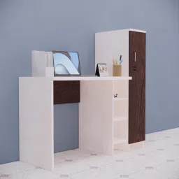 Multipurpose Hutch Desk with storage & Termites resistance Engineered Wood Multipurpose Table-image-42