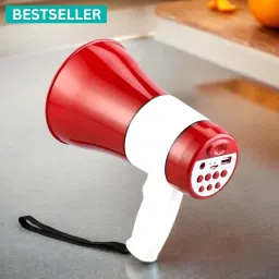 Handheld (Megaphone with Recorder) (Bhopu Talk Record Play) & Siren MusicBG279 Handheld (Megaphone with Recorder) Siren Music Loud Speaker for AnnouncingBG279 Outdoor, Indoor PA System-picture-5