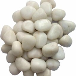 white stone22 Polished Asymmetrical Quartz Pebbles-image-21