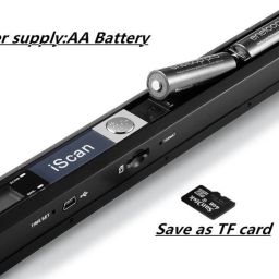 microware 2019 Hot Mini Portable 900DPI A4 Book Scanner LCD Display JPG/PDF Format Document Image Iscan Handhold Scanner Cordless Portable Scanner image 3
