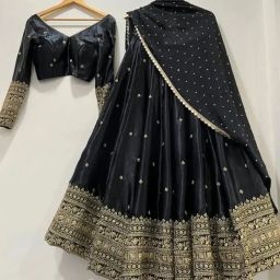 Embroidered Semi Stitched Lehenga Choli-image-34