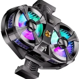 Cubonic Dual Fan|3 Speed Mobile Cooler|LED Display|Tripod Port & Swivel wheel SL07 USB Fan-11