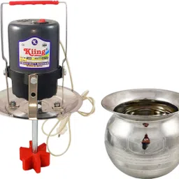 kiing Madhani Machine With Plastic Phool Pot 3 litre 1400 RPM Butter Maker Churn-picture-1