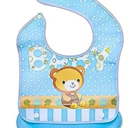 Waterproof Washable Plastic Printed Baby Bib & Removable Tray-17