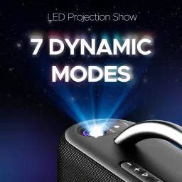 boAt Stone Lumos w/ LED Projection, 9HRS Playback,Hearables App Support,Dual EQ Modes 60 W Bluetooth Speaker image 3