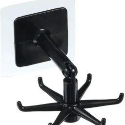 Wall mounting Self Adhesive 360 Degree Rotating Hook for Hanging(Pack of 2) Hook 6-image-71