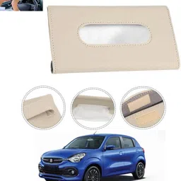 New Excellent Bright Color Beige Rectangle Shape Tissue Box For-54 Vehicle Tissue Dispenser-image-76