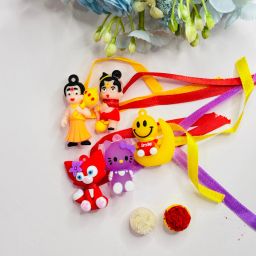Kids Designer Plastic (PVC) Rakhi Set-image-66