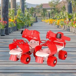 Dry Skates Shoes Skating for Kids with Front Brake Kids Roller Adjustable Skate-image-30