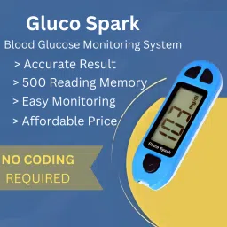 gluco spark Sugar Test Machine | Accurate Glucose Test | No Strips, Lancets & Lancing Device Glucometer image 2