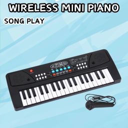 (Piano Keyboard) Toy with 37 Key, Recording and Mic, Adapter for DC Power E212 (Piano Keyboard) Toy with 37 Key, Recording and Mic, Adapter for DC Power E212 Analog Portable Keyboard-image-42