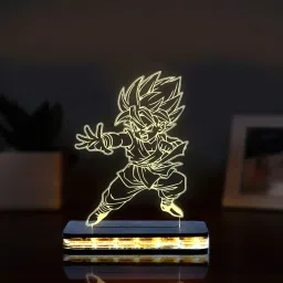 3D Illusion Dragon-Ball-Z978 Desk Table Lamp With Warm Yellow Light Goku Anime Table Lamp-7