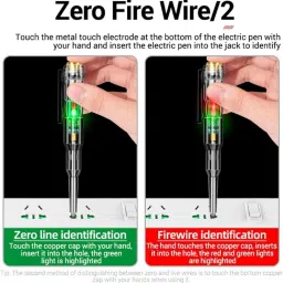 tyag High-Brightness Intelligent Voltage Tester Pen Multi-function LED Test Pen Analog Voltage Tester image 2
