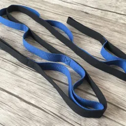 Yoga Belt 10 Loop Option Varient Stretching Strap for Yoga Polyester Yoga Strap-image-11