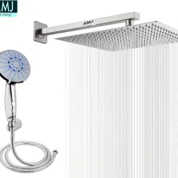 AMJ HandShower (ABS),SS304 1.5mtr Tube And Hook 8X8+18Inch Arm+HandShower Set)-picture-16