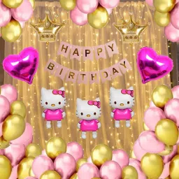 hello kitty birthday decorations theme combo kit-image-26