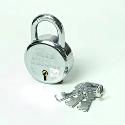 50 mm Hardened 6 Steel Lever Double Locking with 3 Keys Rink Padlock-image-7