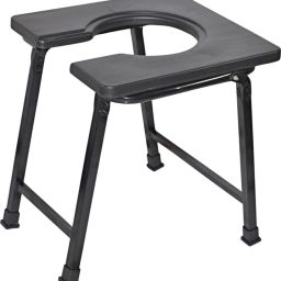 Foldable with anti skid rubber legs Commode Chair-image-48