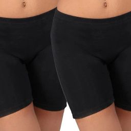 Pack of 2 Solid Women Boxer-image-2
