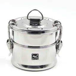 Tiffin Box/ Food Pack for School and Office with Seperator Plate & Locking Clip 3 Containers Lunch Box-11