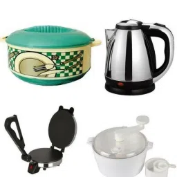 Combo Pack Of ||Electric Kettle ||Casserole ||Dough Maker || Roti and Khakra Maker-26