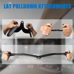 lcarno LAT Bar Cable Machine Attachment, LAT Pull Down Bars Back Tricep Bar Multi-training Bar image 4