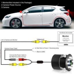 rkpsp 7 Inch 16:9 TFT LED Car Rearview Monitor Mirror with Touch Button With Rearview Car Camera For Fortuner Old Universal For All Models Car Stereo image 5