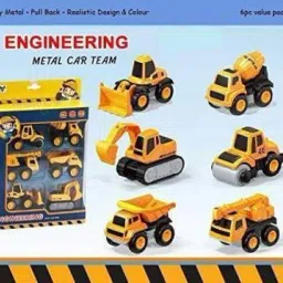 Metal Construction Truck Set (Yellow)-14