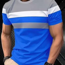 Men Cotton Blend Regular Tshirts-image-41