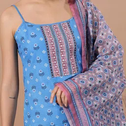 KETCH Ethnic Motifs Printed Regular Kurta with Palazzos & Dupatta image 5