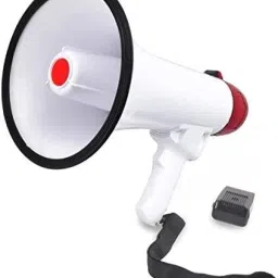 Megaphone with Wireless Mic 50 Watts Handheld Megaphone with Recorder Bluetooth Outdoor, Indoor PA System-14
