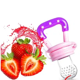 triple b Bipaby Fruit Nibbler With Rattle Teether Feeder image 2