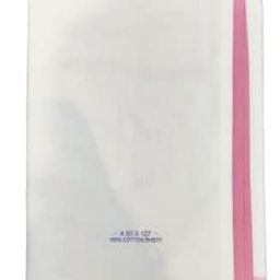 pps textiles PPS White Color Pure Cotton Dhoti, Single Color Border, 4.5 metres, Full-Length, Soft and Smooth image 5