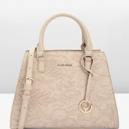 Allen Solly Floral Textured Structured Handheld Bag-47