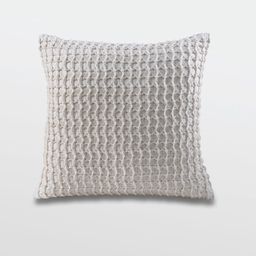 Mirooh  Off White Self Design Cotton Filled Cushion-12