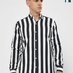 YOUTH FIRST Men Premium Opaque Striped Casual Shirt-image-78