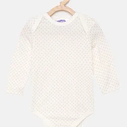 Eimoie Girls Off-White Printed Pure Cotton Bodysuit-image-50