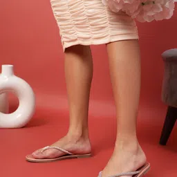 Truffle Collection Women Embellished Open Toe Flats-57