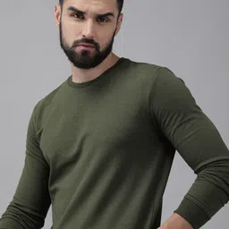 Roadster Men Solid Sweatshirt-image-69