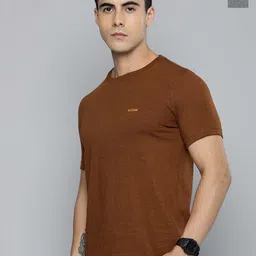 The Roadster Life Co. Men Pack Of 2 Round Neck Solid Cotton T-shirt-image-18